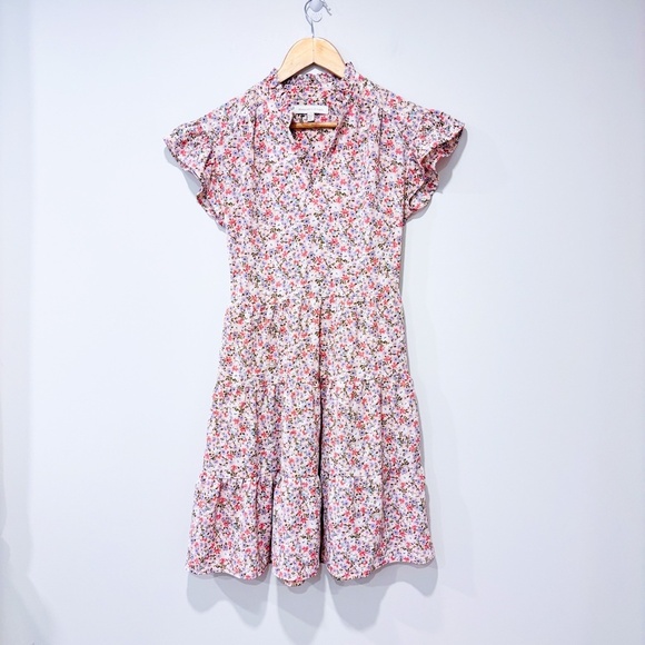 MONTEAU Pink floral dress - Picture 1 of 6